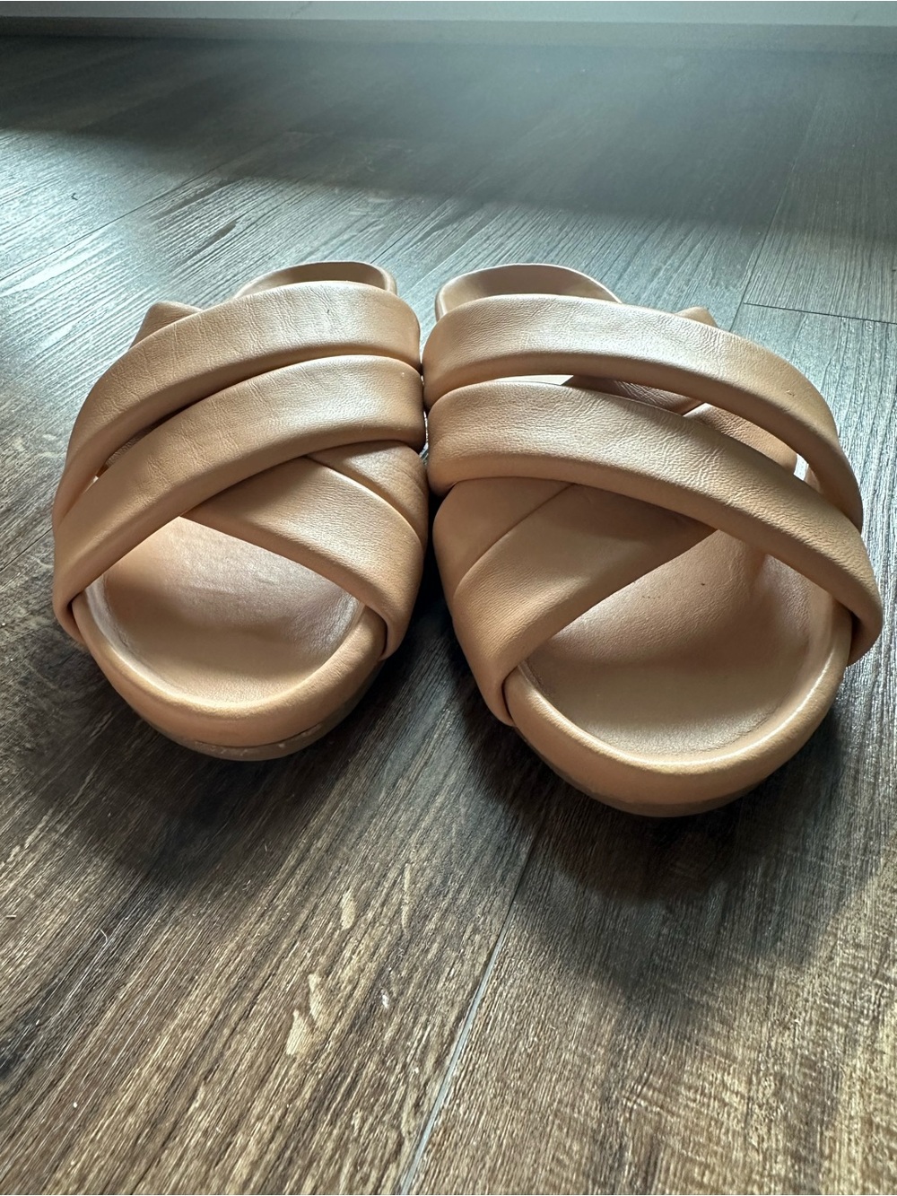beek Merlin Crisscross Slide Sandals in Beige - Picture 3 of 7